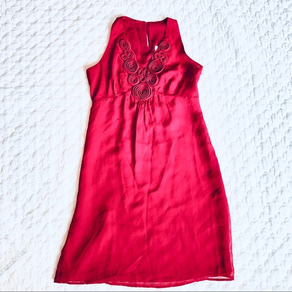Ann Taylor Loft Scarlet red dress - Picture 1 of 5